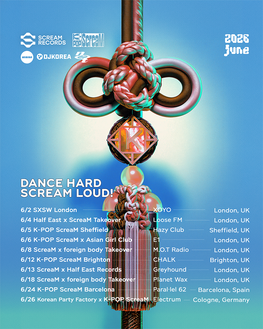 K-POP ScreaM UK & Europe Tour ポスター