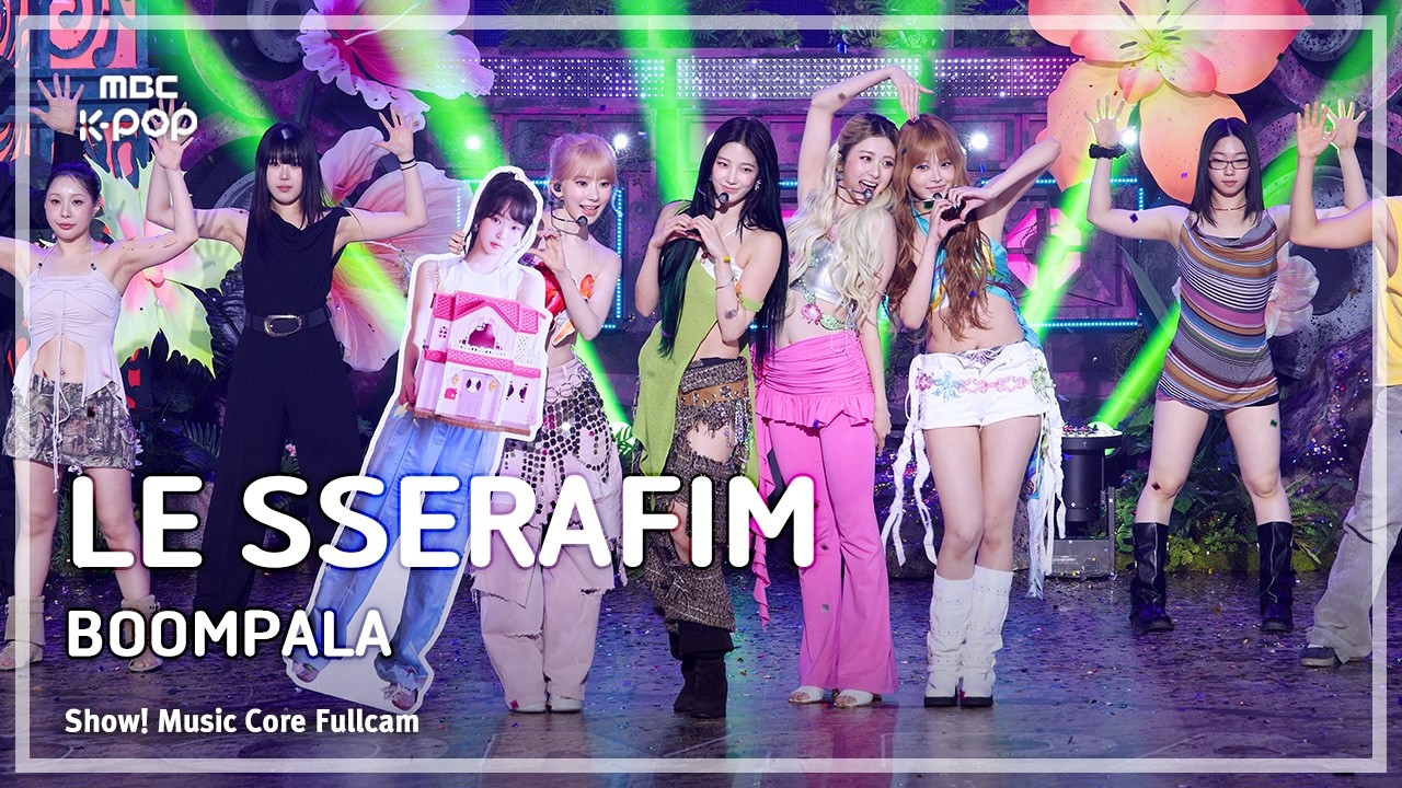 LE SSERAFIM　「BOOMPALA」ショー!音楽中心出演　巨大な花とベリーダンスのオリエンタルな世界観