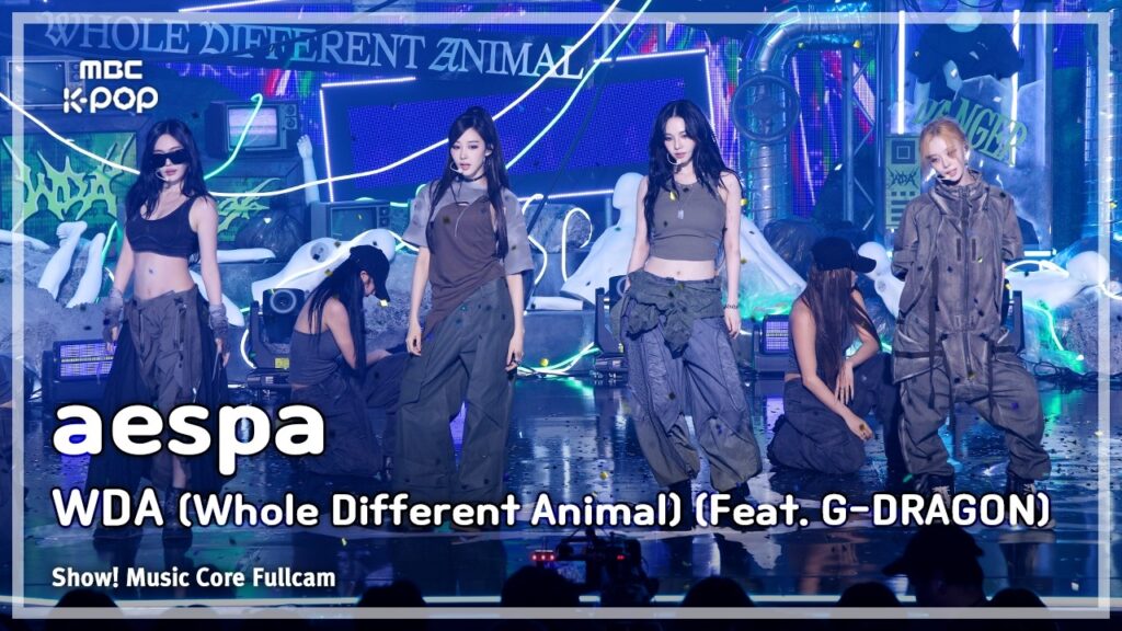 aespa　「WDA」ショー!音楽中心出演　ストリート全開の装いとニンニンのスワッグに見入る