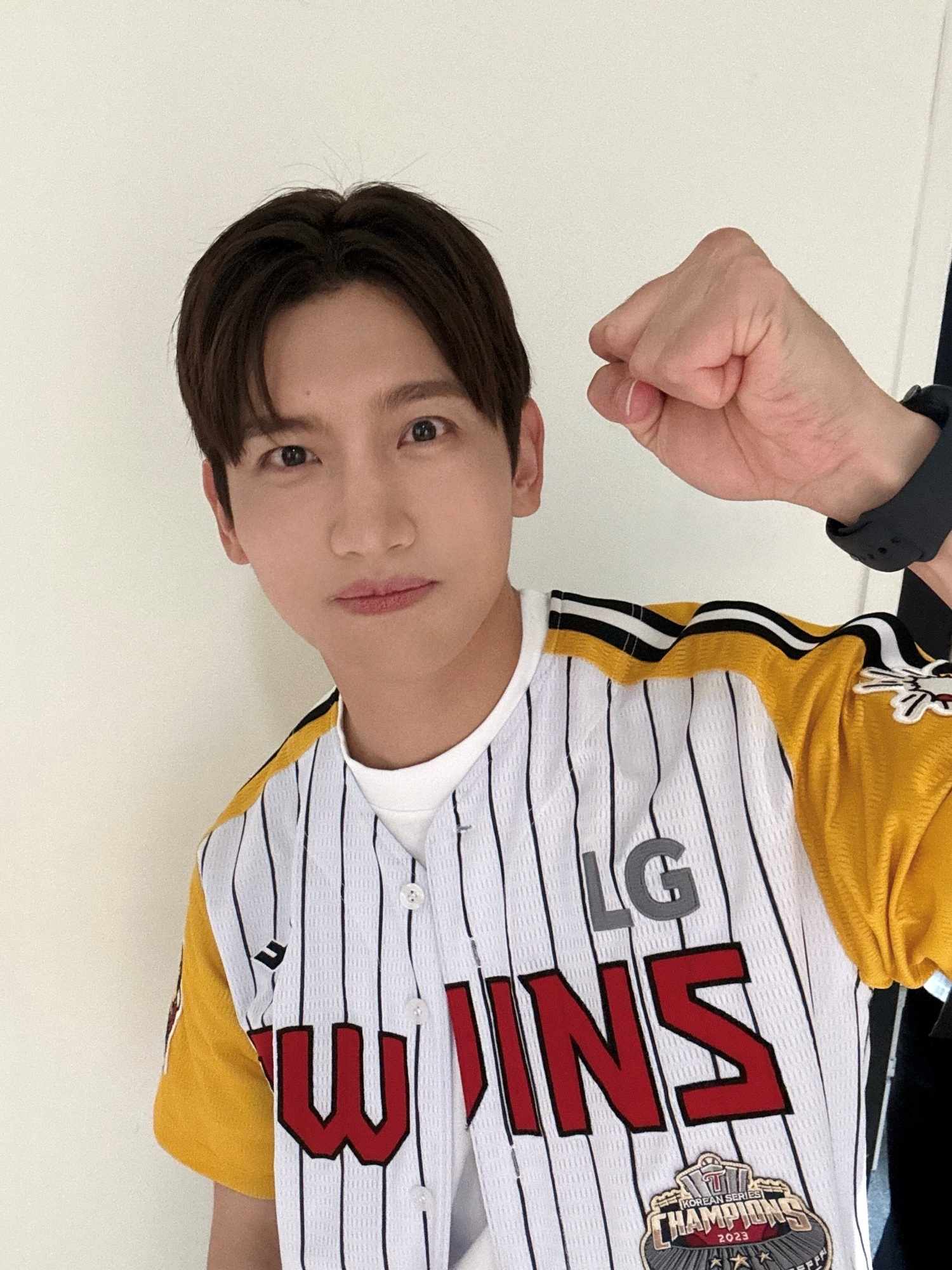 東方神起 チャンミン LGツインズ 野球ファン
