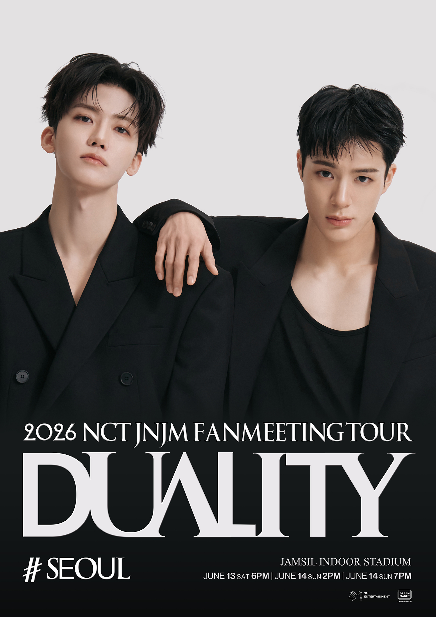 NCT JNJM 初のアジアファンミーティングツアー「DUALITY」ポスター