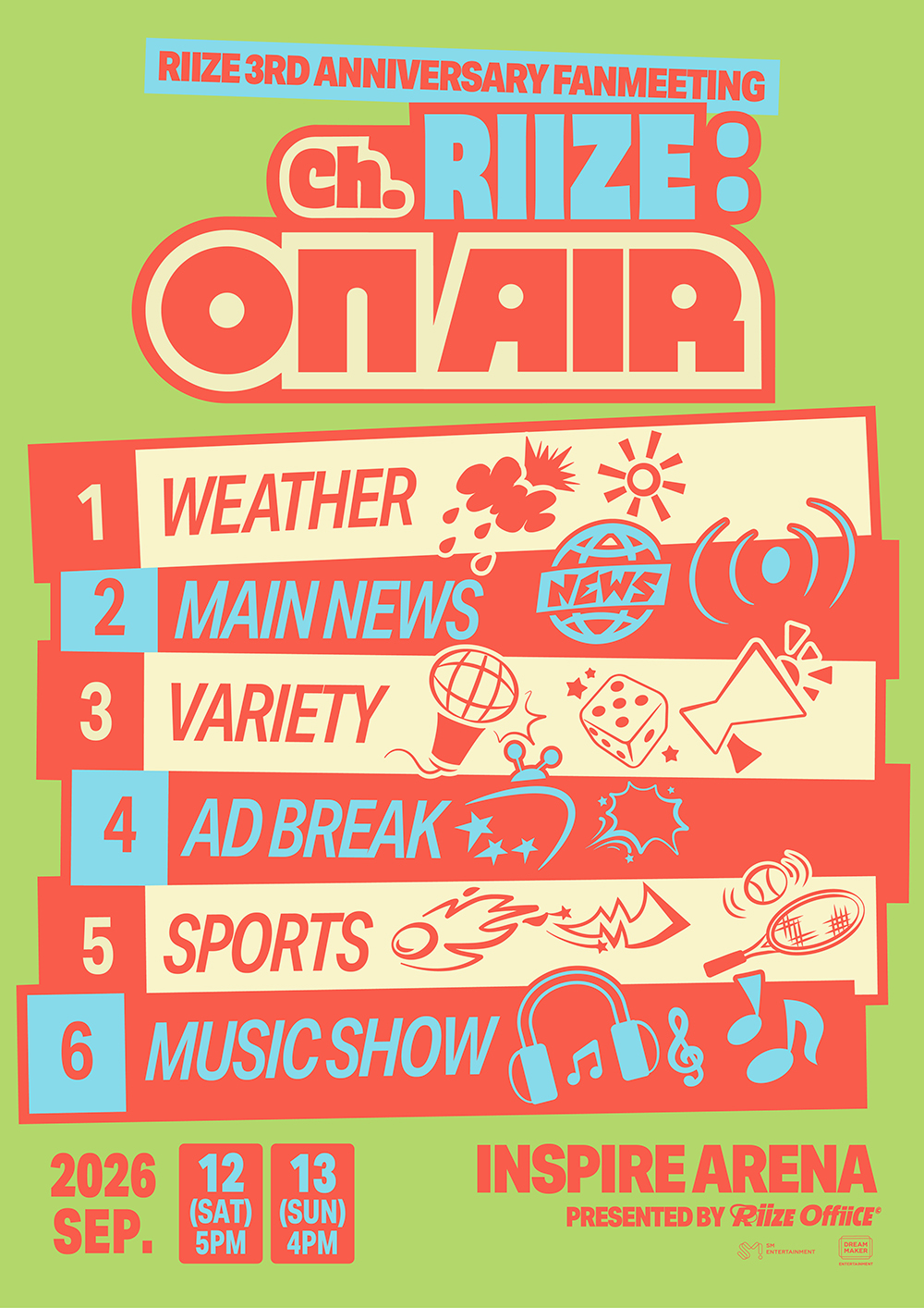 ファンミーティング「Ch. RIIZE : ON AIR」のポスター