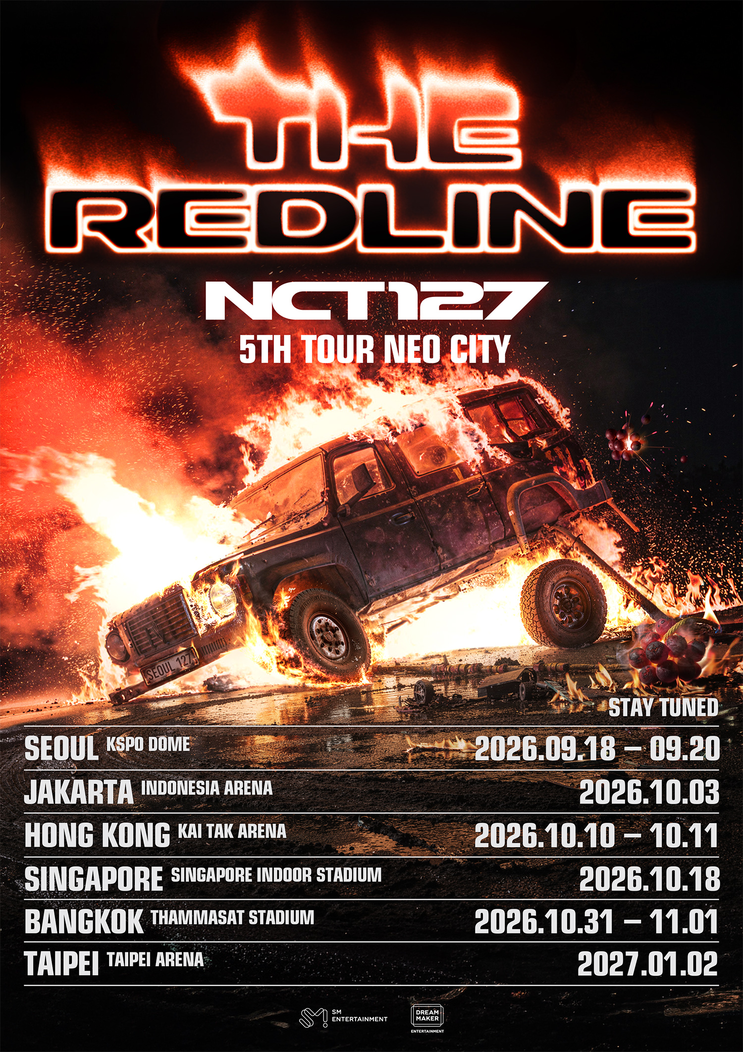 NCT 127 5thツアー NEO CITY - THE REDLINE ルーティングポスター