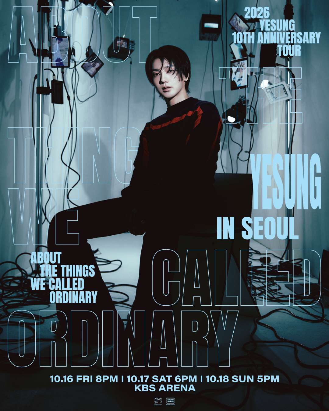 イェソンのソロデビュー10周年記念ツアー「ABOUT THE THINGS WE CALLED ORDINARY」ソウル公演のポスター