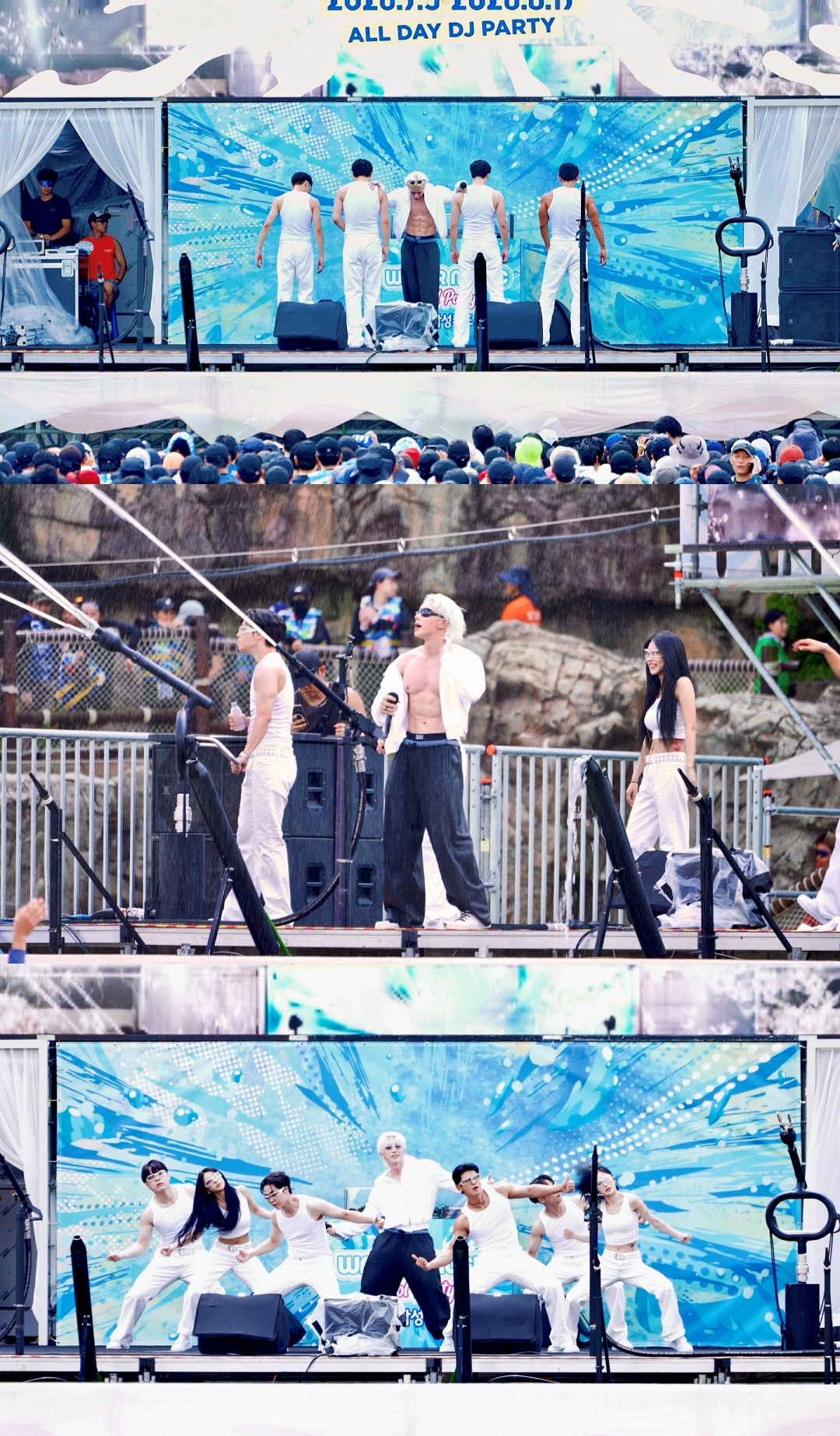 カリビアンベイ「Water Music Pool Party」に出演したWONHO
