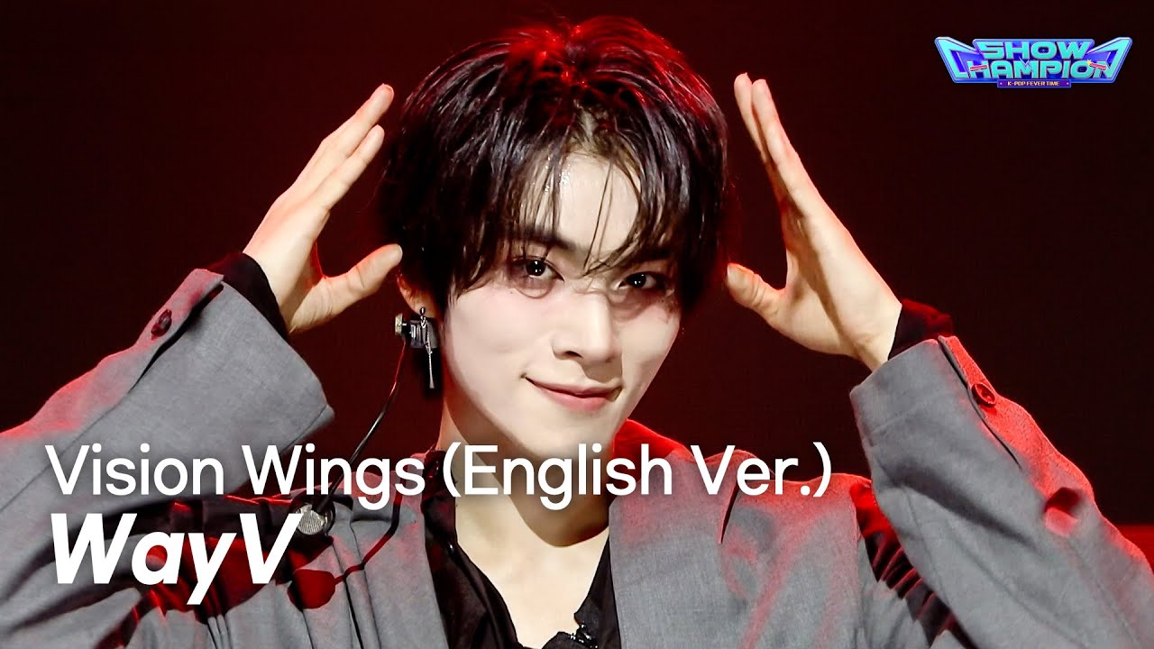WayV　Show Champion　〝Vision Wings〟英語版　シャオジュンの登場と5人分のエンディング妖精