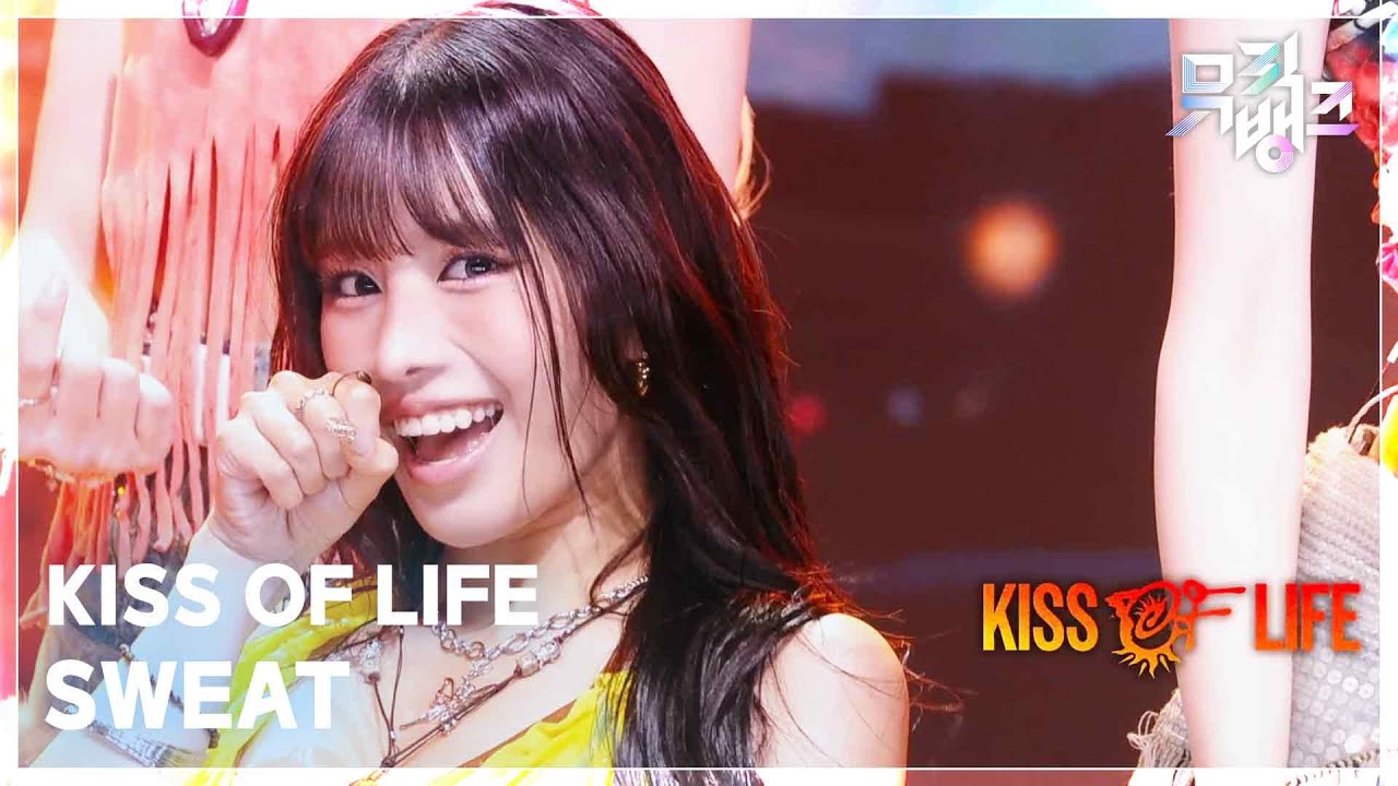 KISS OF LIFE　ミュージックバンク　〝SWEAT〟の衣装を一新　終盤の生歌でベルに反応