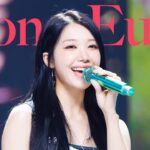 チョン・ウンジ　M COUNTDOWN　「波（i love LOVE）」最後の音楽番組　締めの一言はApinkの挨拶