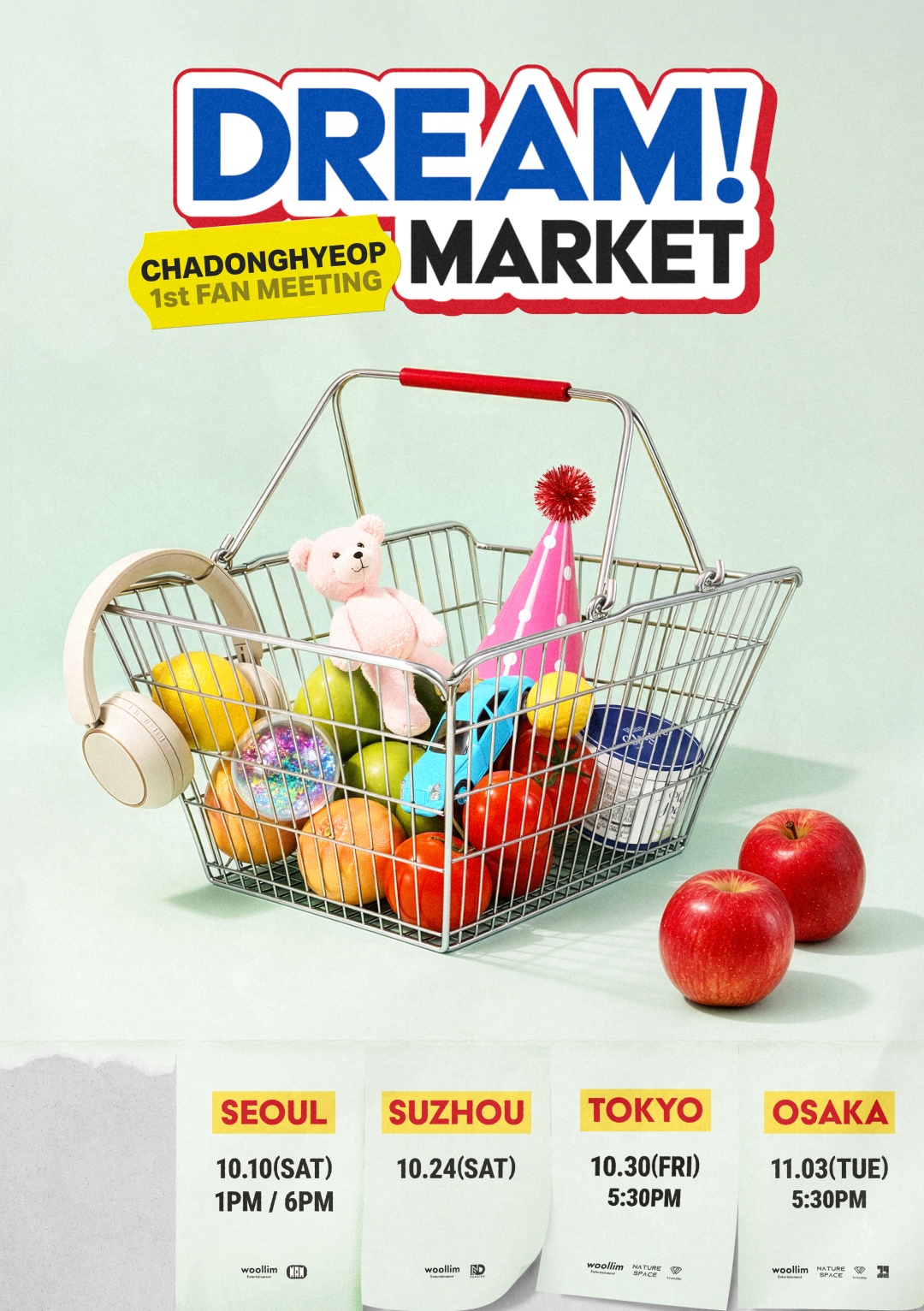 チャドンヒョプ 初のファンミーティング「DREAM! MARKET」のポスター