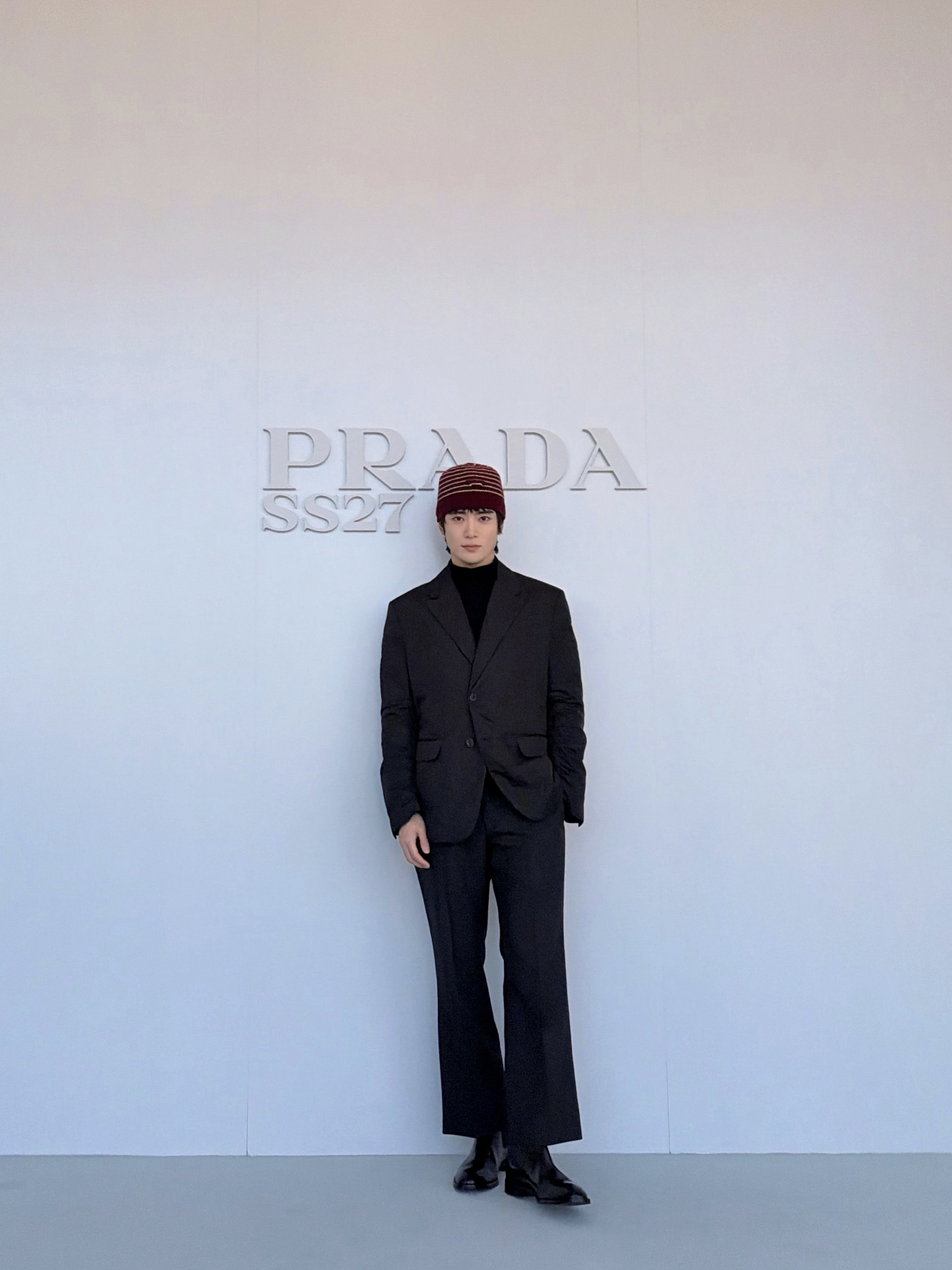 NCT ジェヒョンがPRADA 2027年春夏ウィメンズショーに出席した様子