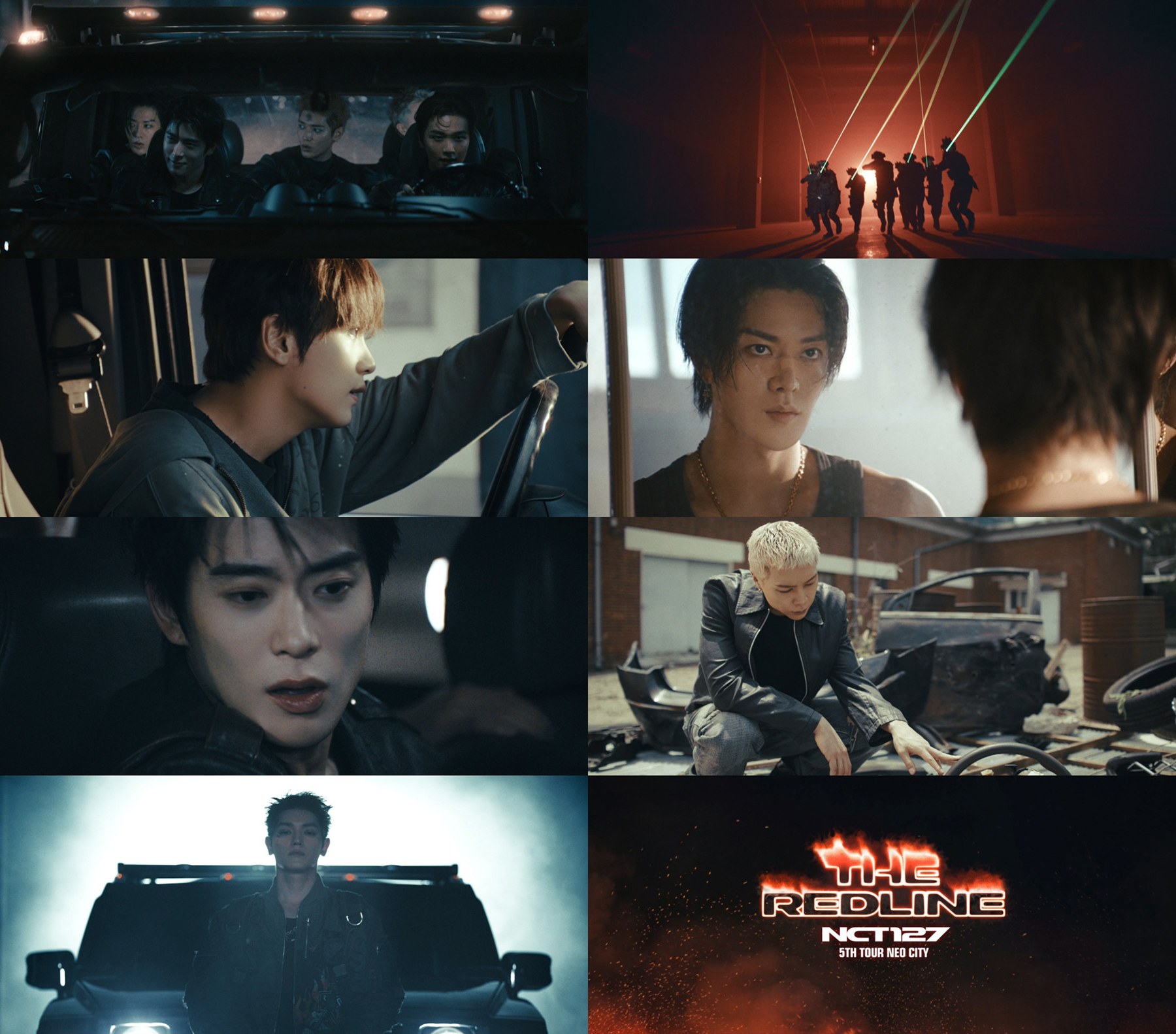 NCT 127 5度目のツアー「NEO CITY : SEOUL – THE REDLINE」トレーラー映像のキャプチャ画像