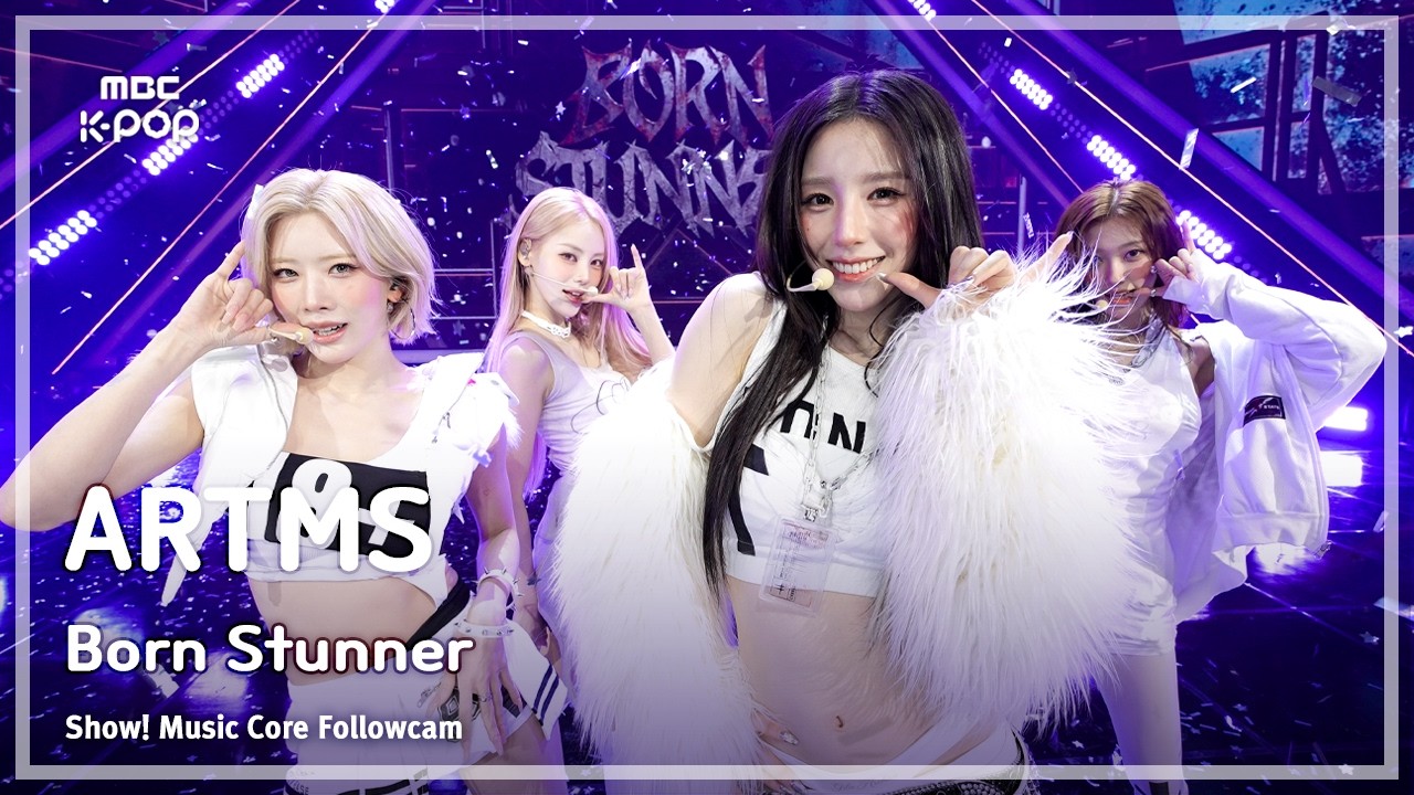 ARTMS　ショー!音楽中心　眉まで脱色した4人で「Born Stunner」　チェリーは〝2週間モナリザ〟