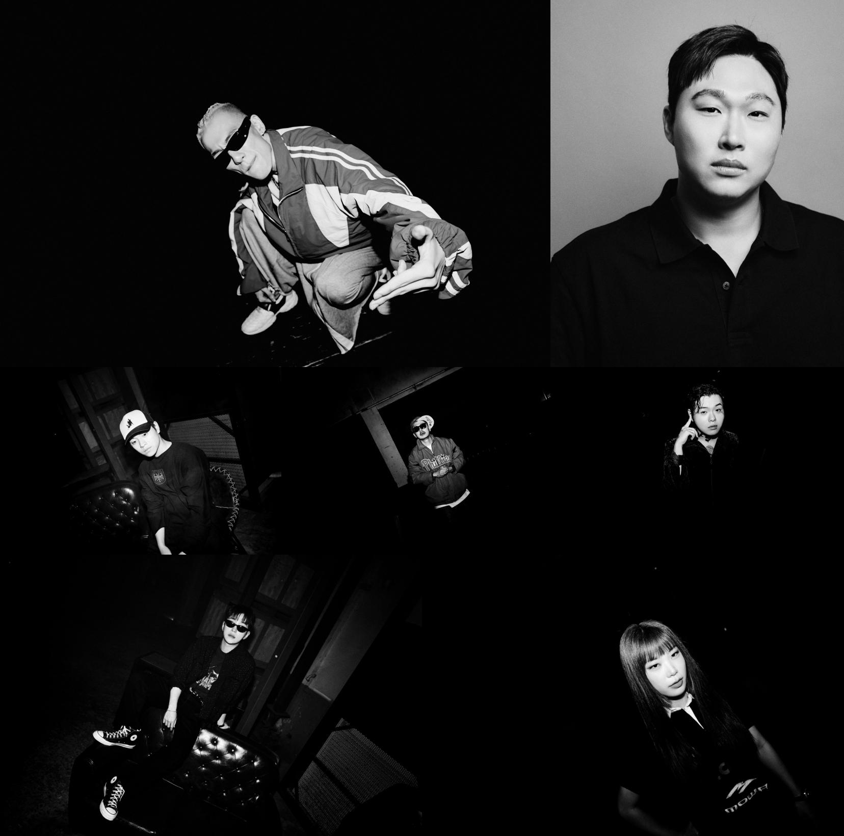 「Go Get Em Remix」の参加アーティスト個別カットを並べた画像